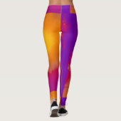 Abstrakte Sonneneinstrahlung durch Blätter Leggings (Rückseite)