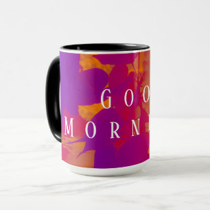 Abstrakte Sonneneinstrahlung durch Blätter Tasse