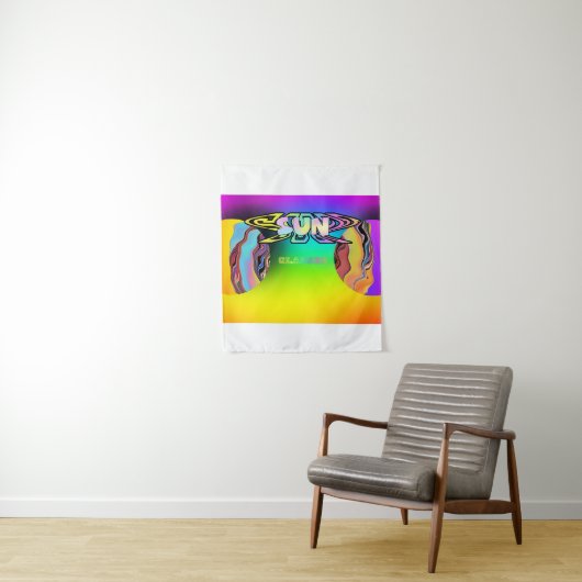 ABSTRAKTE SONNENGLASSEN WANDTEPPICH (Beispiel)