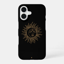 Abstrakte Sonnenkunst – Vibrantes und modernes Des iPhone 16 Hülle