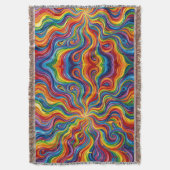 Abstrakte Sonnenstrahlen-Explosion Regenbogen-Deck Decke (Vorderseite Vertikal)