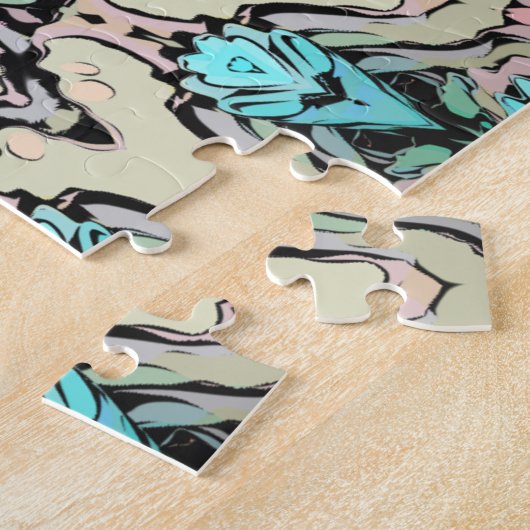 Abstrakte Sonnenstrahlen Puzzle (Seite)