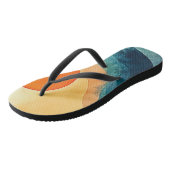 Abstrakte Sonnenuntergangsarten Badesandalen (Schrägansicht)