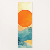 Abstrakte Sonnenuntergangsarten Yogamatte (Vorderseite)