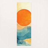 Abstrakte Sonnenuntergangsarten Yogamatte (Rückseite)