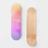 Abstrakte Sonnenwolken Skateboard (Vorderseite)