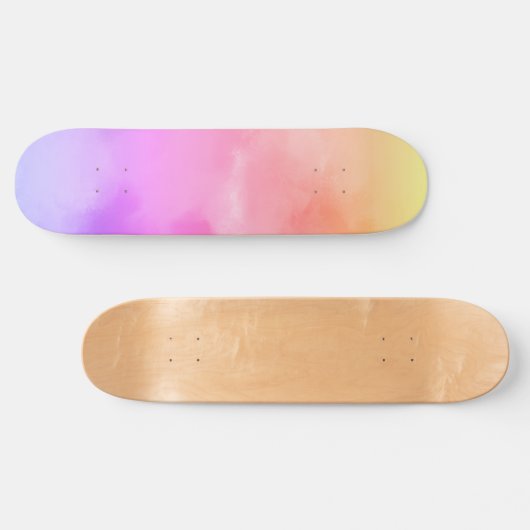 Abstrakte Sonnenwolken Skateboard (Horizontal)