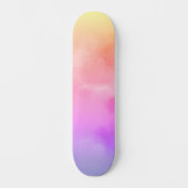 Abstrakte Sonnenwolken Skateboard (Vorderseite)