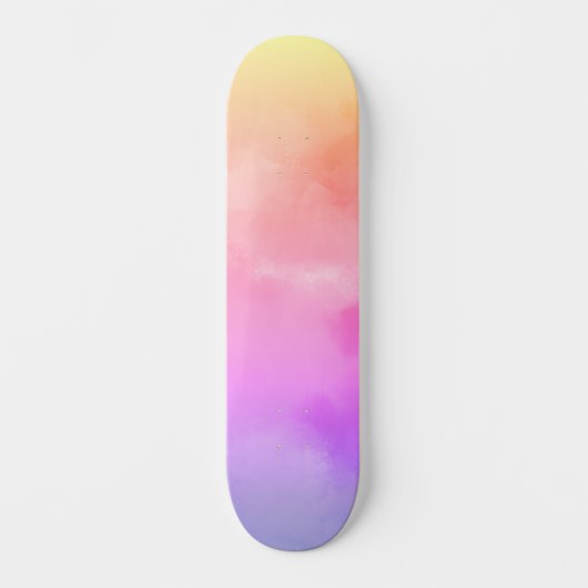 Abstrakte Sonnenwolken Skateboard (Vorderseite)