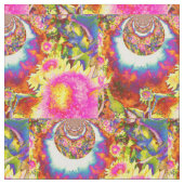 Abstrakte sonnige Blumenfelder Stoff (Nahaufnahme)