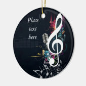 Abstrakte Spalten-Anmerkung und Mikrofon Keramikornament (Links)