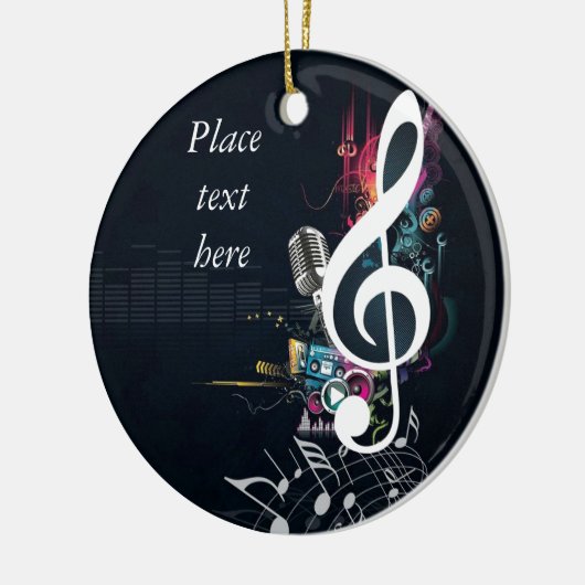 Abstrakte Spalten-Anmerkung und Mikrofon Keramikornament (Links)