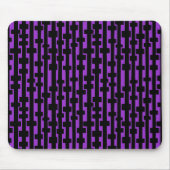 Abstrakte Spalten - Lila schwarz Mousepad (Vorne)
