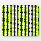 Abstrakte Spalten - Schwarz und Weiß auf Mars Gree Mousepad (Vorne)