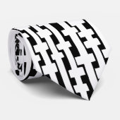 Abstrakte Spalten - weiß Krawatte (Gerollt)