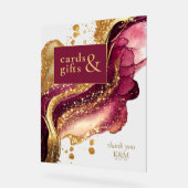 Abstrakte Sparkling Cards & Geschenke Roter Wein I Acrylschild (Winkel)