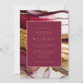 Abstrakte Sparkling Wedding Wine Red ID1018 (Vorderseite)