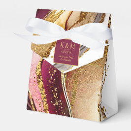 Abstrakte Sparkling Wedding Wine Red ID1018 Geschenkschachtel