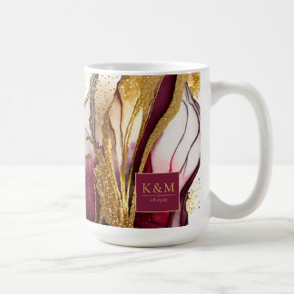 Abstrakte Sparkling Wedding Wine Red ID1018 Kaffeetasse