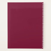 Abstrakte Sparkling Wedding Wine Red ID1018 Planer (Rückseite)