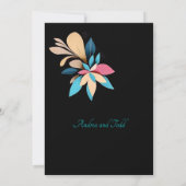 Abstrakte, spielerische Hochzeit Save The Date (Rückseite)