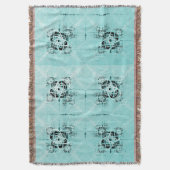 Abstrakte Spiral Delight Throw Blanket Decke (Vorderseite Vertikal)