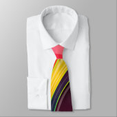 Abstrakte Spiralbogenfarben Krawatte (Gebunden)