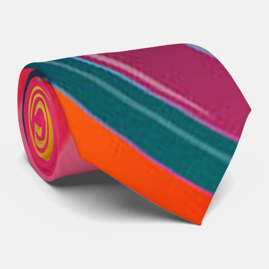 Abstrakte Spiralbogenfarben Krawatte (Gerollt)