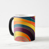 Abstrakte Spiralbogenfarben Verwandlungstasse (Vorderseite Links)