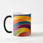 Abstrakte Spiralbogenfarben Verwandlungstasse (Links)