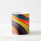 Abstrakte Spiralbogenfarben Verwandlungstasse (Mittel)