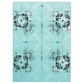 Abstrakte Spirale Delight Zwischenablage Klemmbrett (Rückseite)