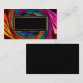 Abstrakte Spirale, dunkeltürkis Visitenkarte (Vorne/Hinten)