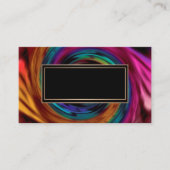 Abstrakte Spirale, dunkeltürkis Visitenkarte (Vorderseite)
