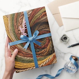 Abstrakte Spirale Erde Faden Verpackungspapier Geschenkpapier