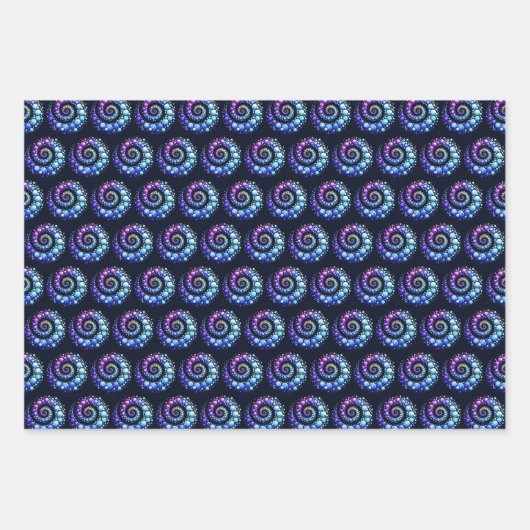 Abstrakte Spirale Geschenkpapier Set (Vorderseite)