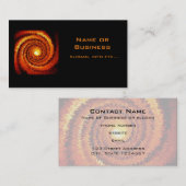 Abstrakte Spirale Visitenkarte (Vorne/Hinten)