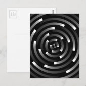 Abstrakte Spiralen A Postkarte (Vorne/Hinten)