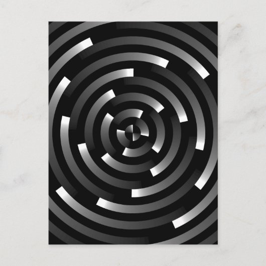 Abstrakte Spiralen A Postkarte (Vorderseite)
