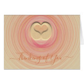 Abstrakte Spiralen denken Sie und 3D Herz (Vorderseite (Horizontal))