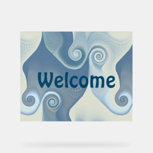 Abstrakte Spiralen der Energie - nahtloses Muster  Acrylschild