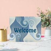 Abstrakte Spiralen der Energie - nahtloses Muster Acrylschild (Hochzeit)