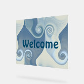 Abstrakte Spiralen der Energie - nahtloses Muster Acrylschild (Winkel)