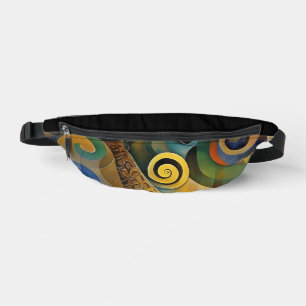 Abstrakte Spiralen der Energie - nahtloses Muster  Bauchtasche