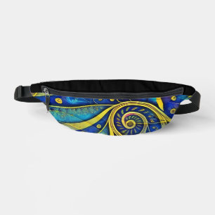 Abstrakte Spiralen der Energie - nahtloses Muster Bauchtasche