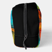 Abstrakte Spiralen der Energie - nahtloses Muster  Waschbeutel (Rechts)