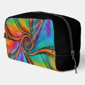Abstrakte Spiralen der Energie - nahtloses Muster  Waschbeutel (Rechte Ecke)