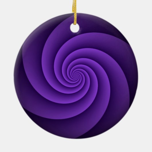 Abstrakte Spiralen IV Keramikornament (Hinten)
