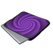 Abstrakte Spiralen IV Laptopschutzhülle (Vorne Knopf)