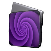Abstrakte Spiralen IV Laptopschutzhülle (Vorderseite Links)
